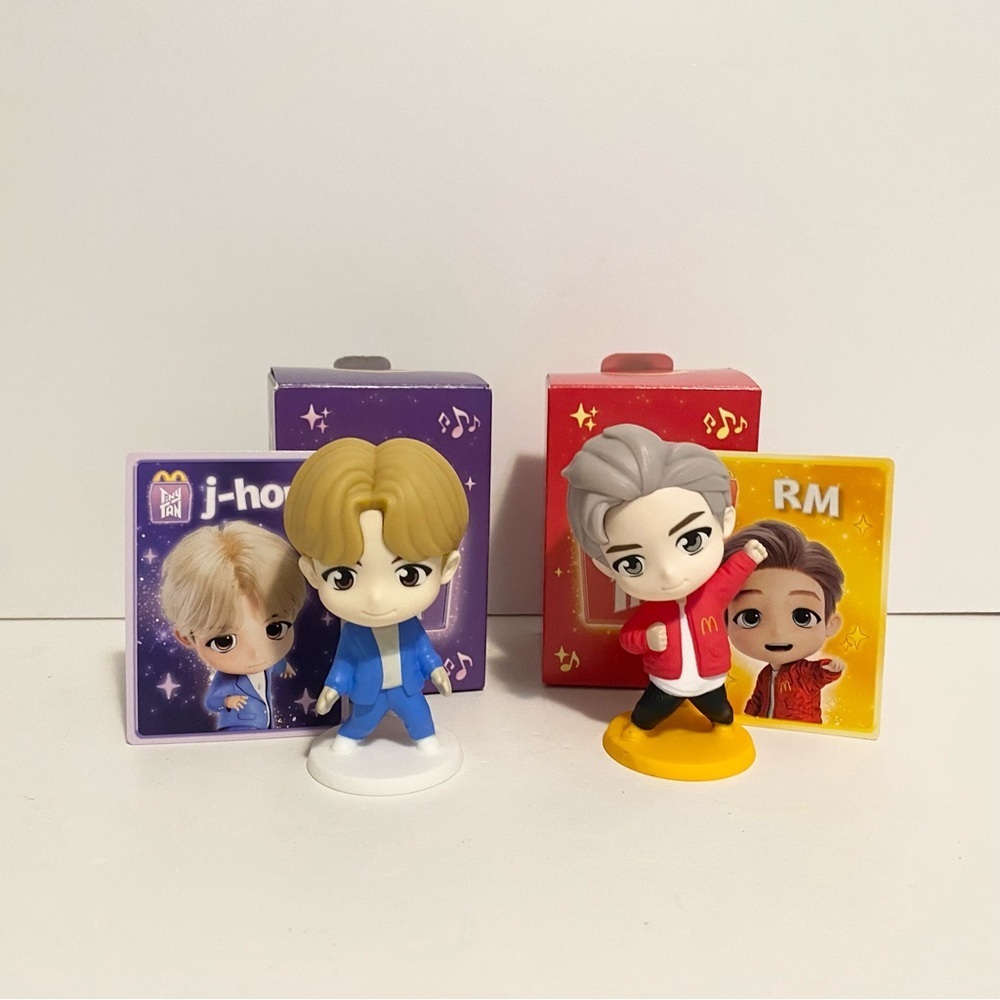 Mcdonald’s x Tiny Tan BTS Happy Meal Toy | RM J Hope New K Pop Action Figures